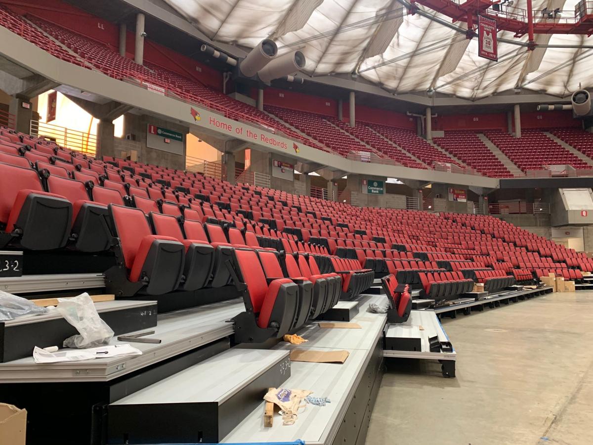 Gallery New seats start to fill lower bowl as Redbird Arena Seating