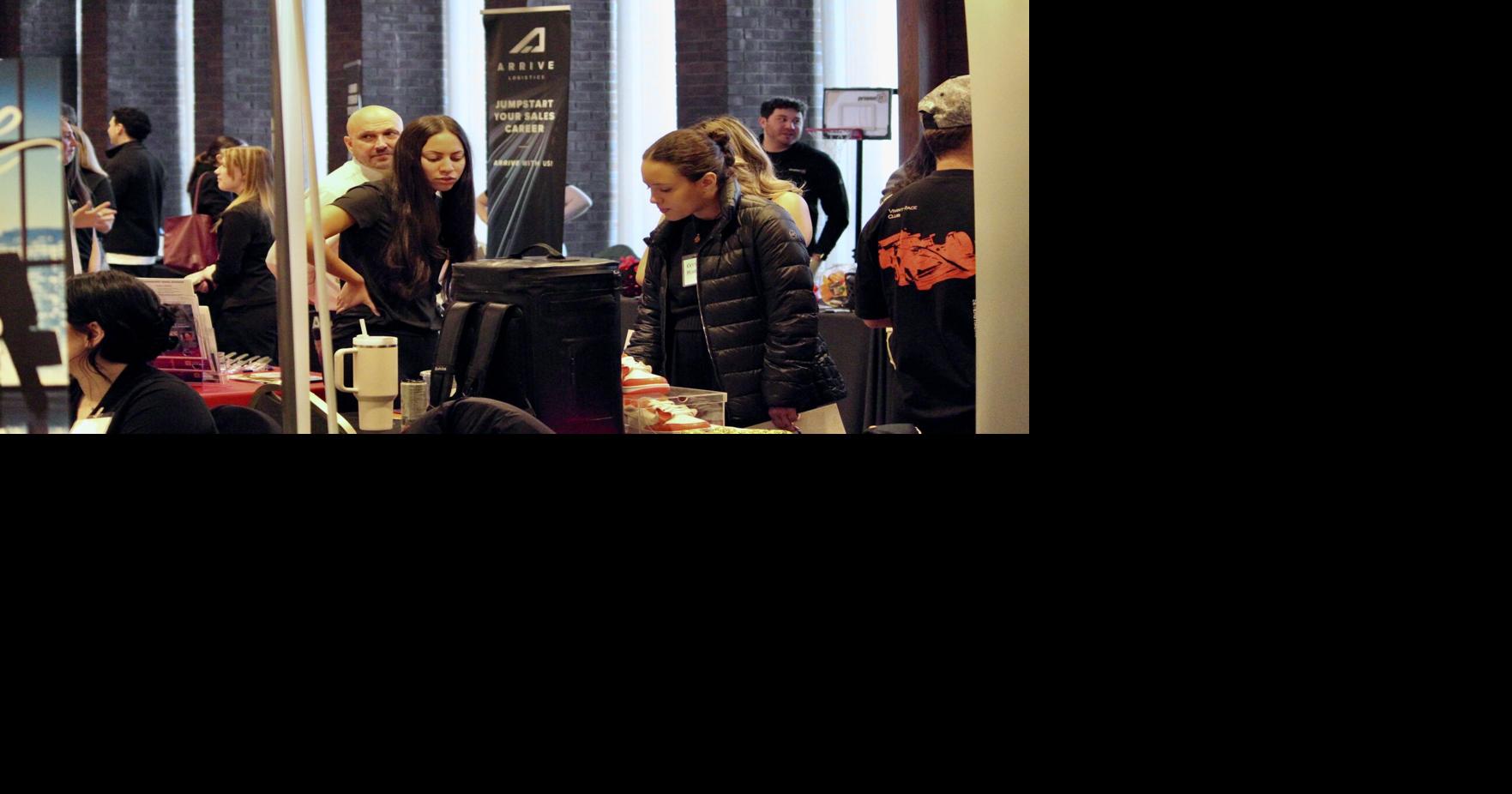 Students connect with employers at Sales Career Job and Internship Fair