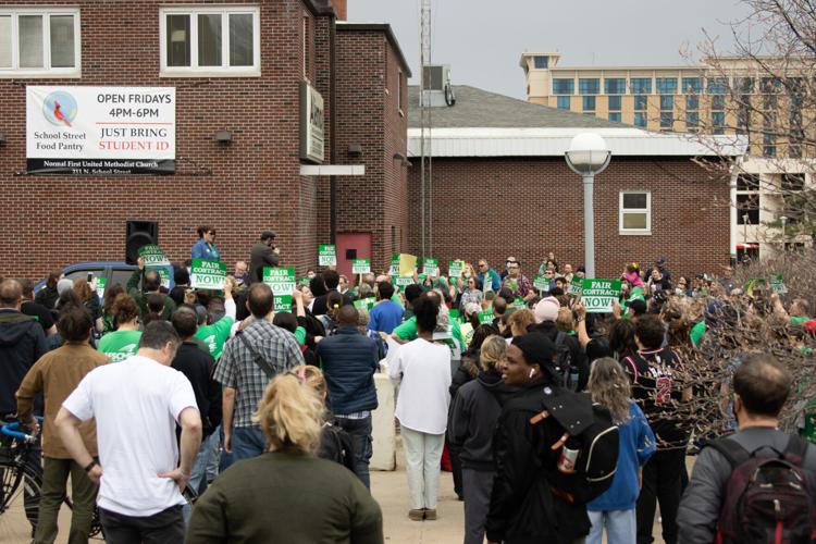 Gallery: AFSCME workers, supporters rally on ISU Quad | Photos ...