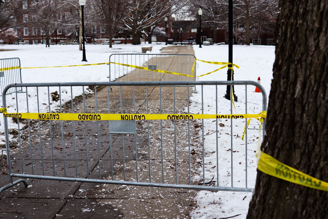 Caution Tape Sidewalk
