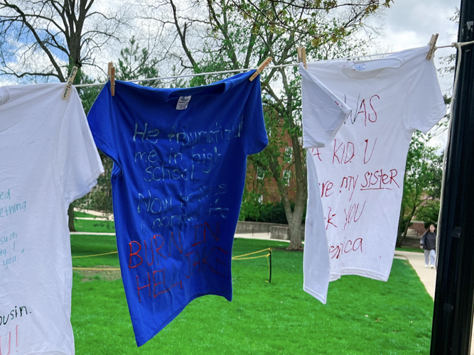 Gallery The Clothesline Project comes to Quad, brings awareness to sexual assault Multimedia