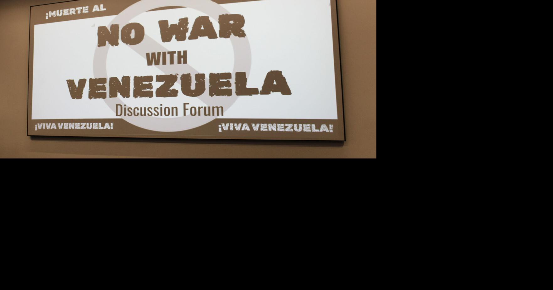 Campus organizations host a forum on U.S. involvement in Venezuela