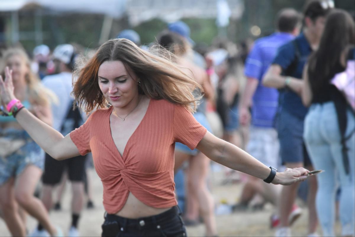 Lollapalooza dancing at the concert