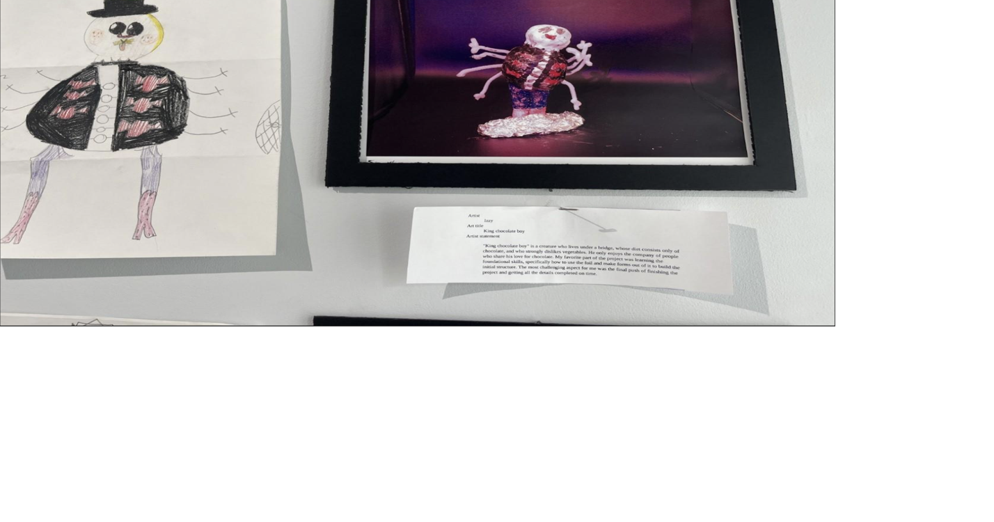 Art gallery showcases the creative talent of students in the community