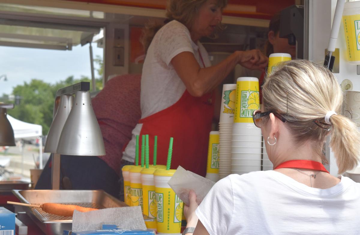Sweet Corn Festival, corn dogs and lemonade