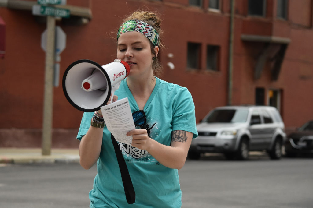 Take Back the Night speaker phone