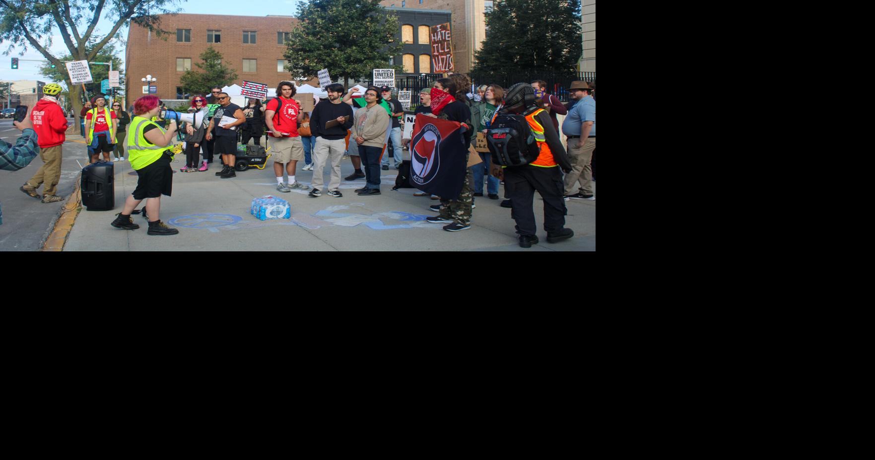 Only counter-protesters were present for ‘March on Bloomington’ protest ...