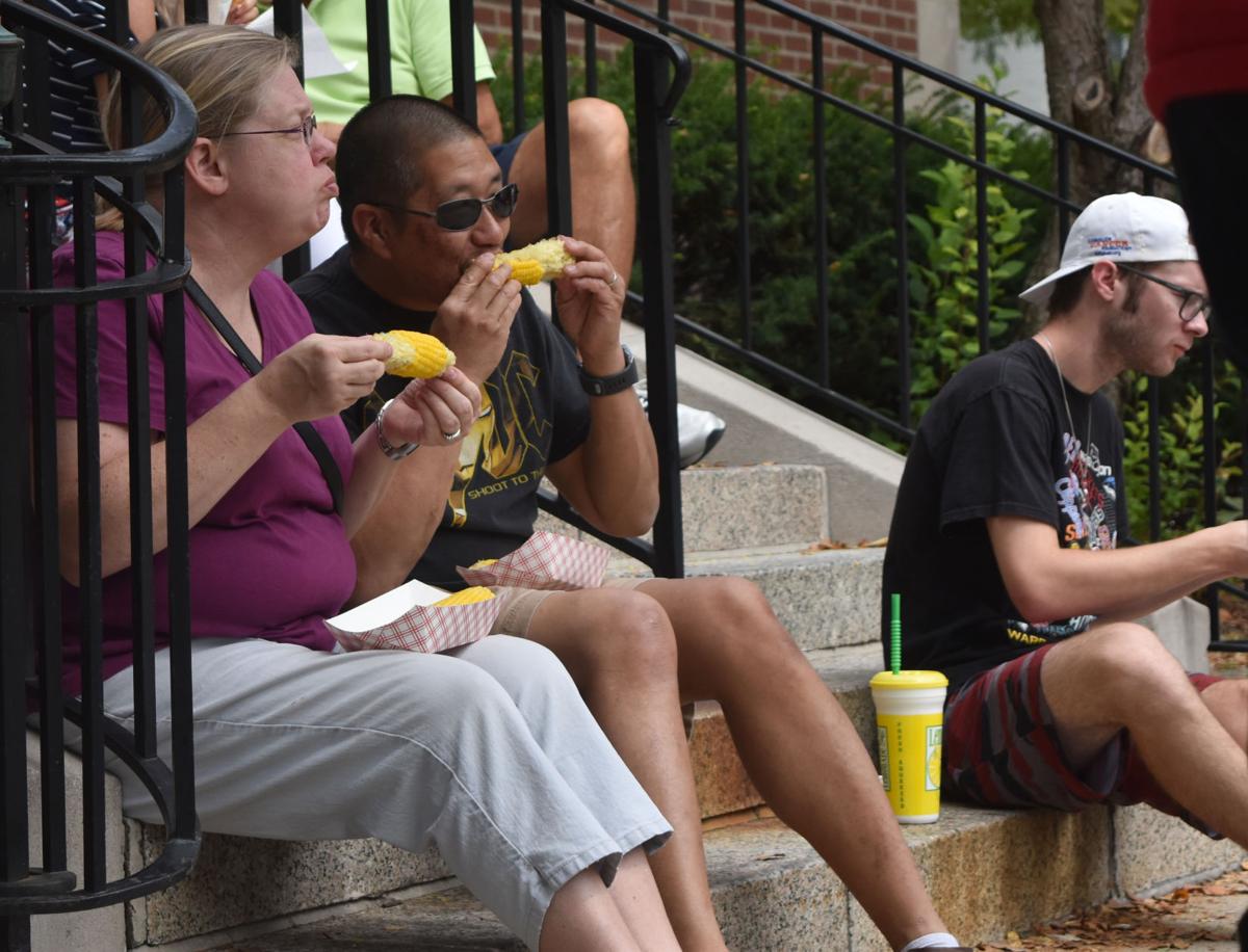 Sweet corn eating