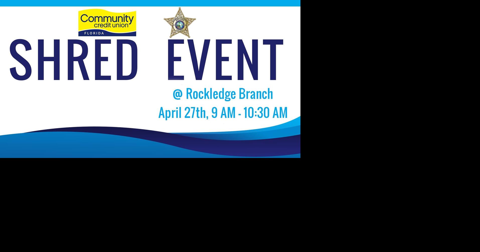 Brevard County Sheriff's Office & CCU Shred Event Calendar
