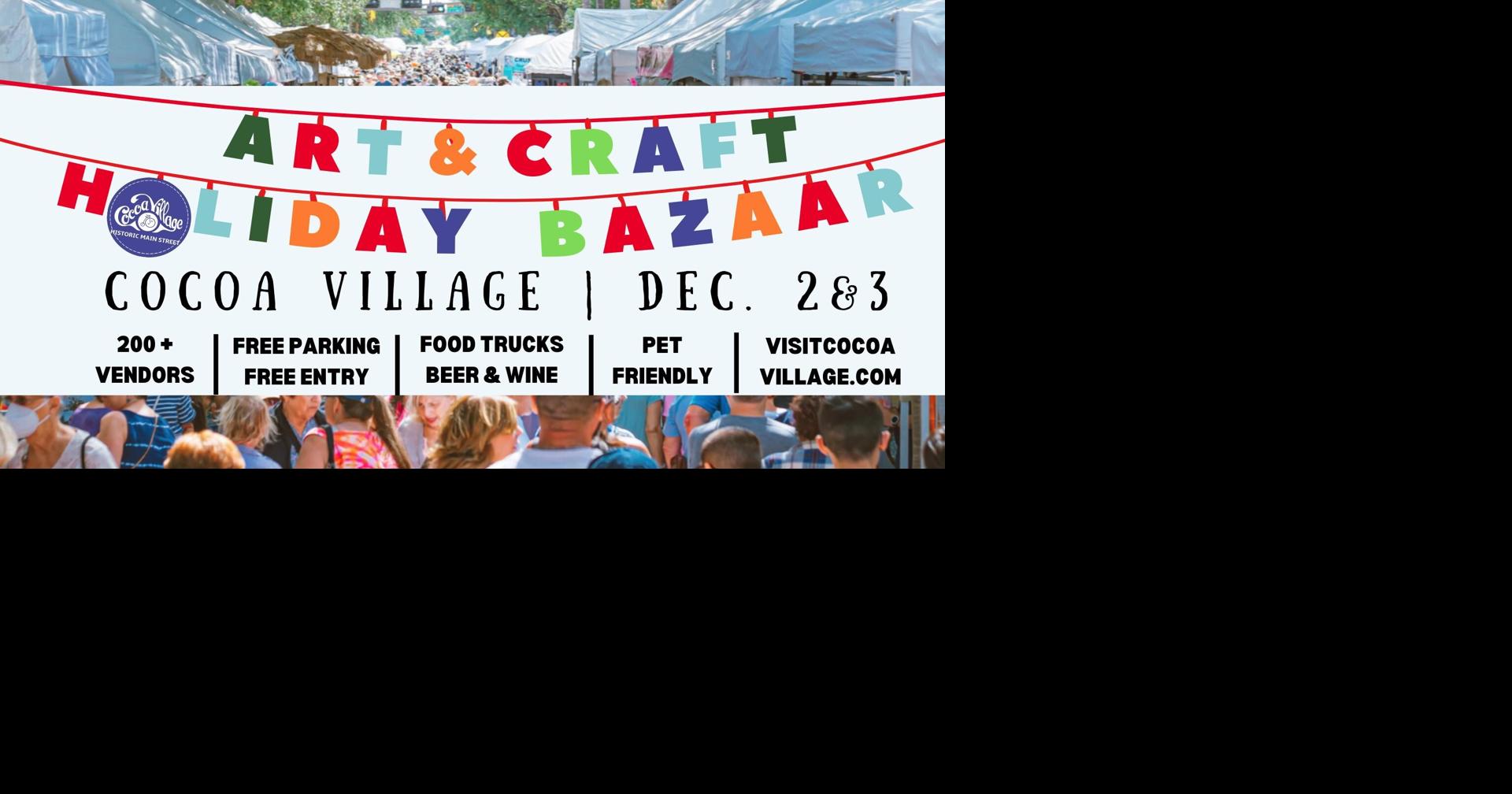 Cocoa Village Art & Craft Holiday Bazaar Calendar