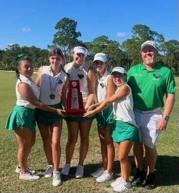 Hawks overcome challenges of windy day to win district girls golf title ...