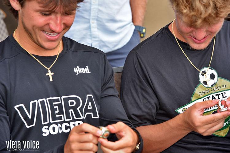 Viera boys soccer players get state championship rings | Viera Today ...