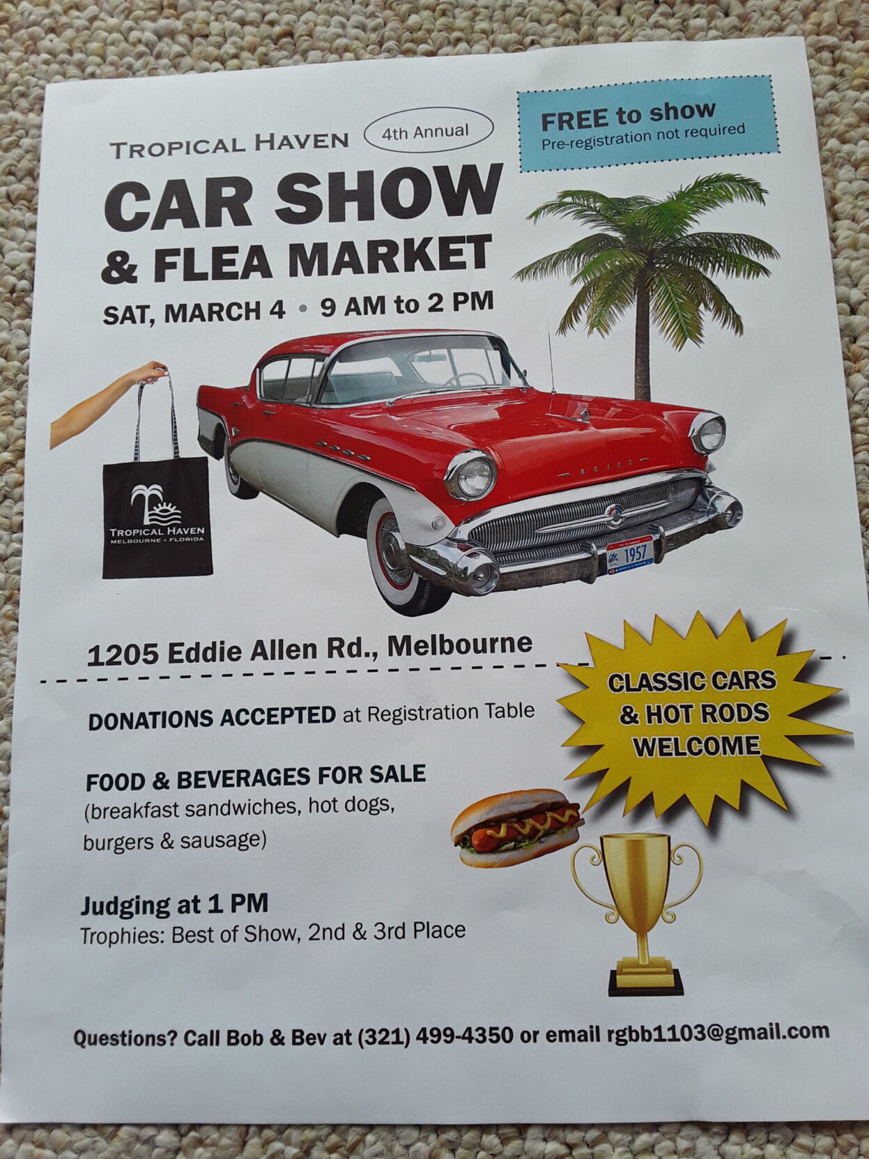 Tropical Haven Car Show & Flea Market Calendar
