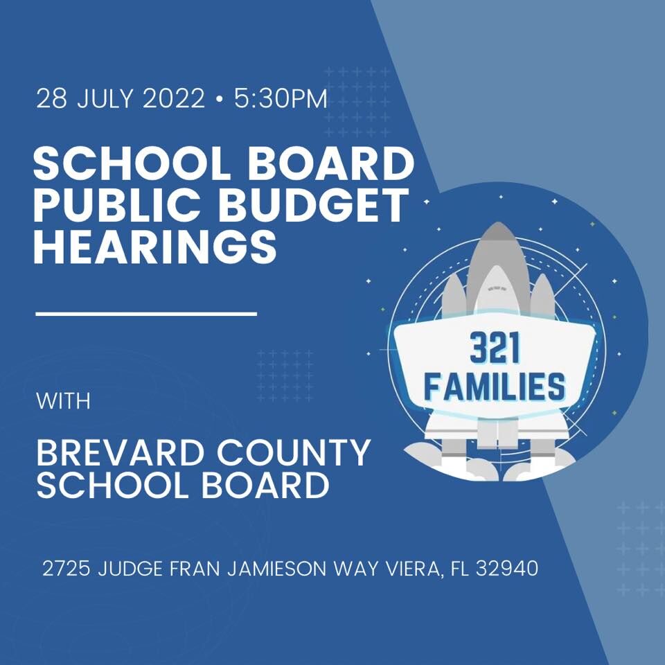 Brevard County School Board Public Budget Hearing | Calendar |  vieravoice.com