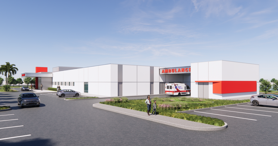 Construction is underway for Health First Emergency room in Rockledge