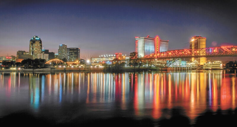 The Horseshoe Casino in Shreveport Bossier City, LA. Framed Print