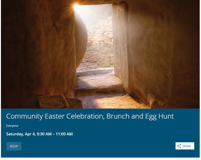 Easter Brunch & Egg Hunt | Calendar | vieravoice.com