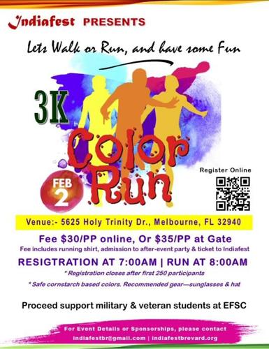 Vibrant Indiafest Color Run brings fun 3K walk, run | Viera Today ...