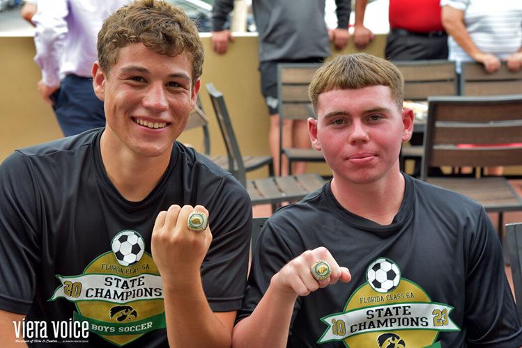 Viera boys soccer players get state championship rings | Viera Today ...