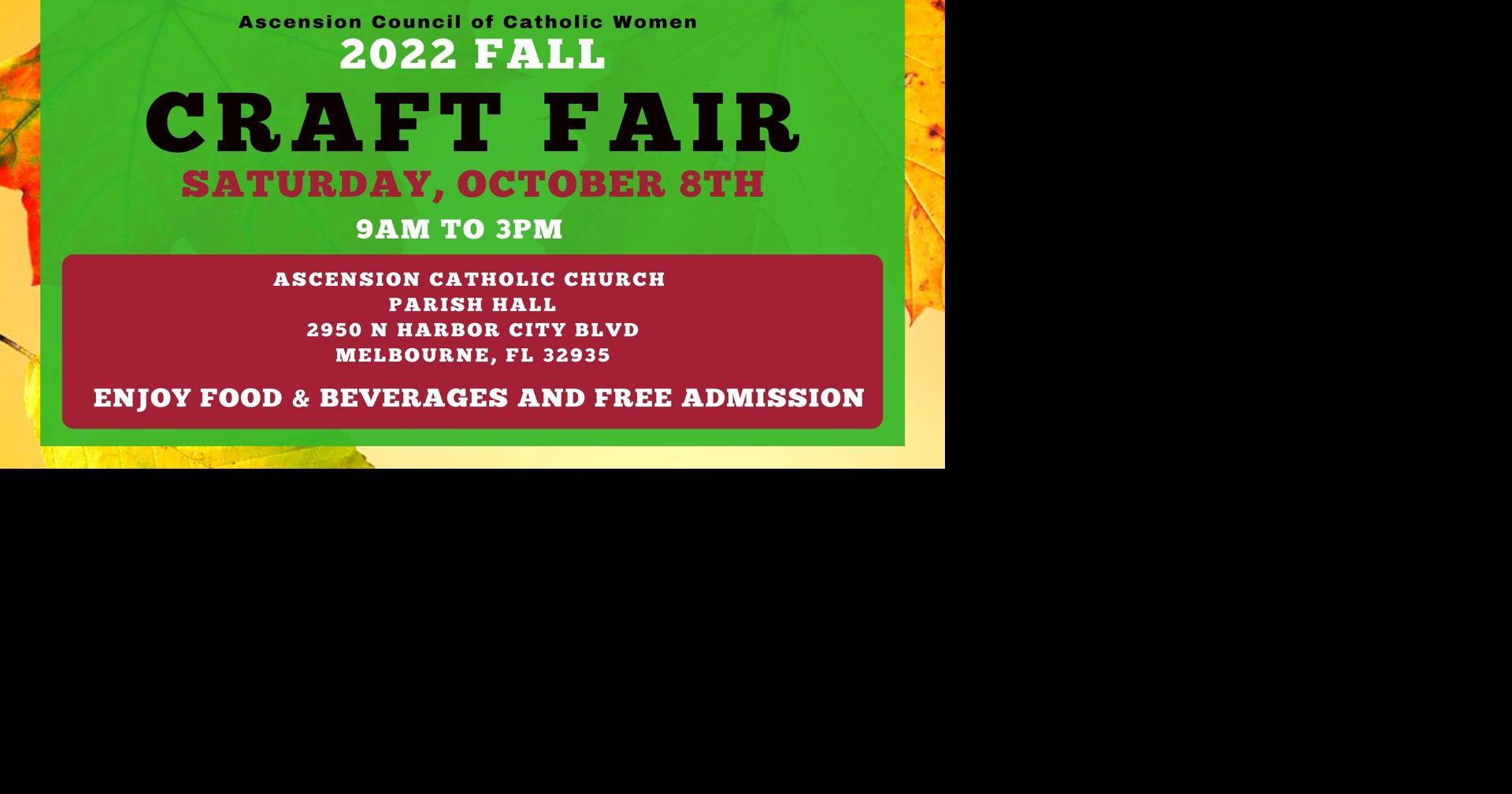 2022 Fall Craft Fair Ascension Catholic Church | Calendar | vieravoice.com