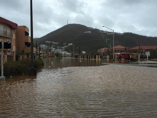 Flooding on St. Thomas following Maria News