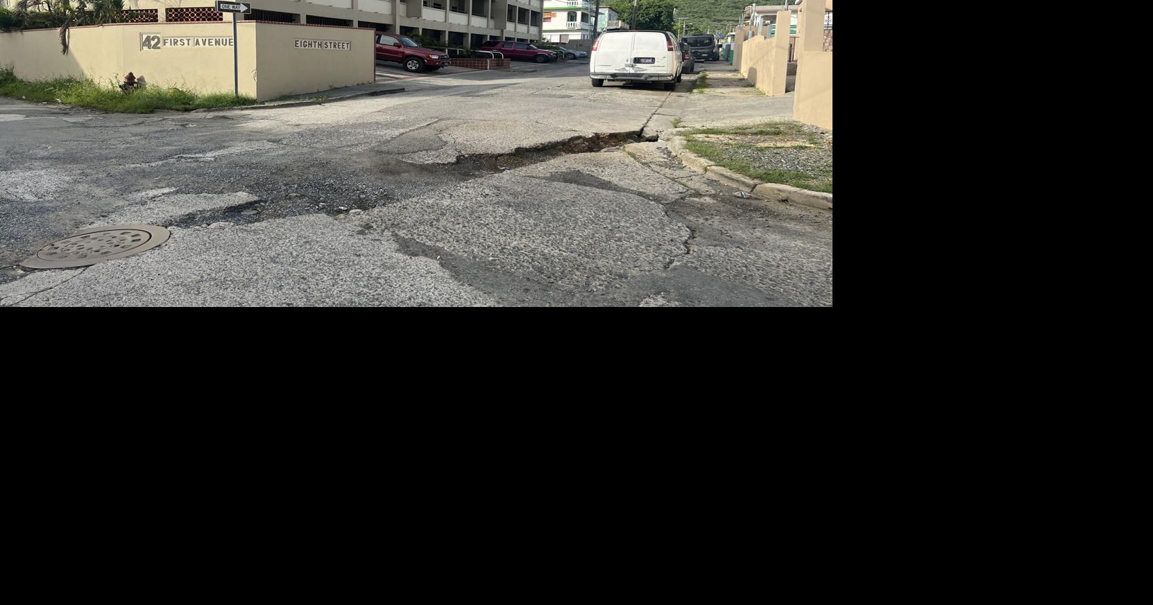 Resident calls on government officials to repair sinking intersection