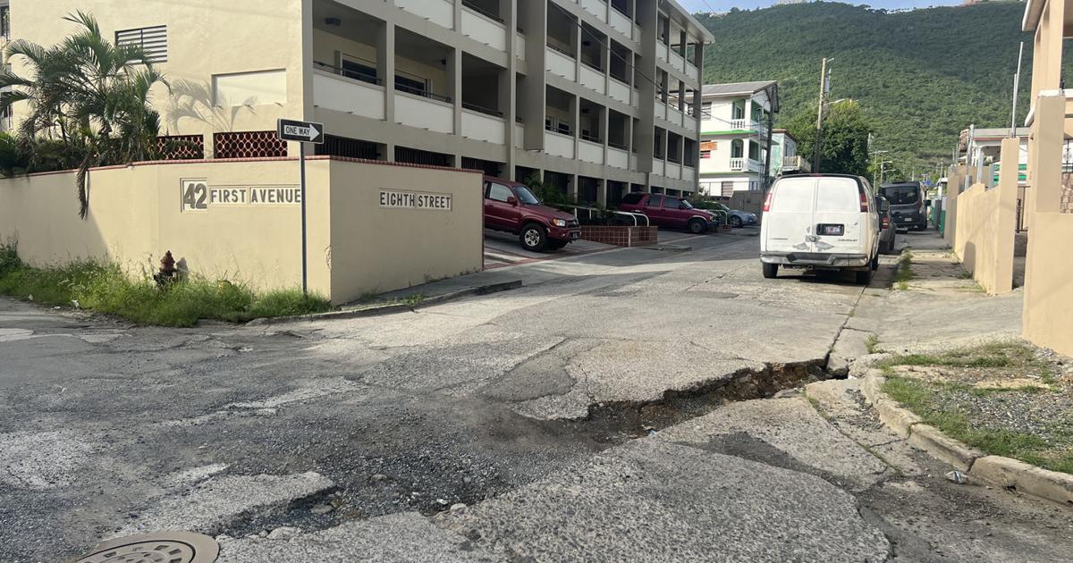 Resident calls on government officials to repair sinking intersection