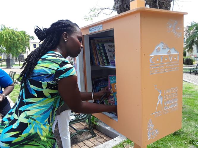 First Lady sponsors Little Free Library on St. Thomas | News ...