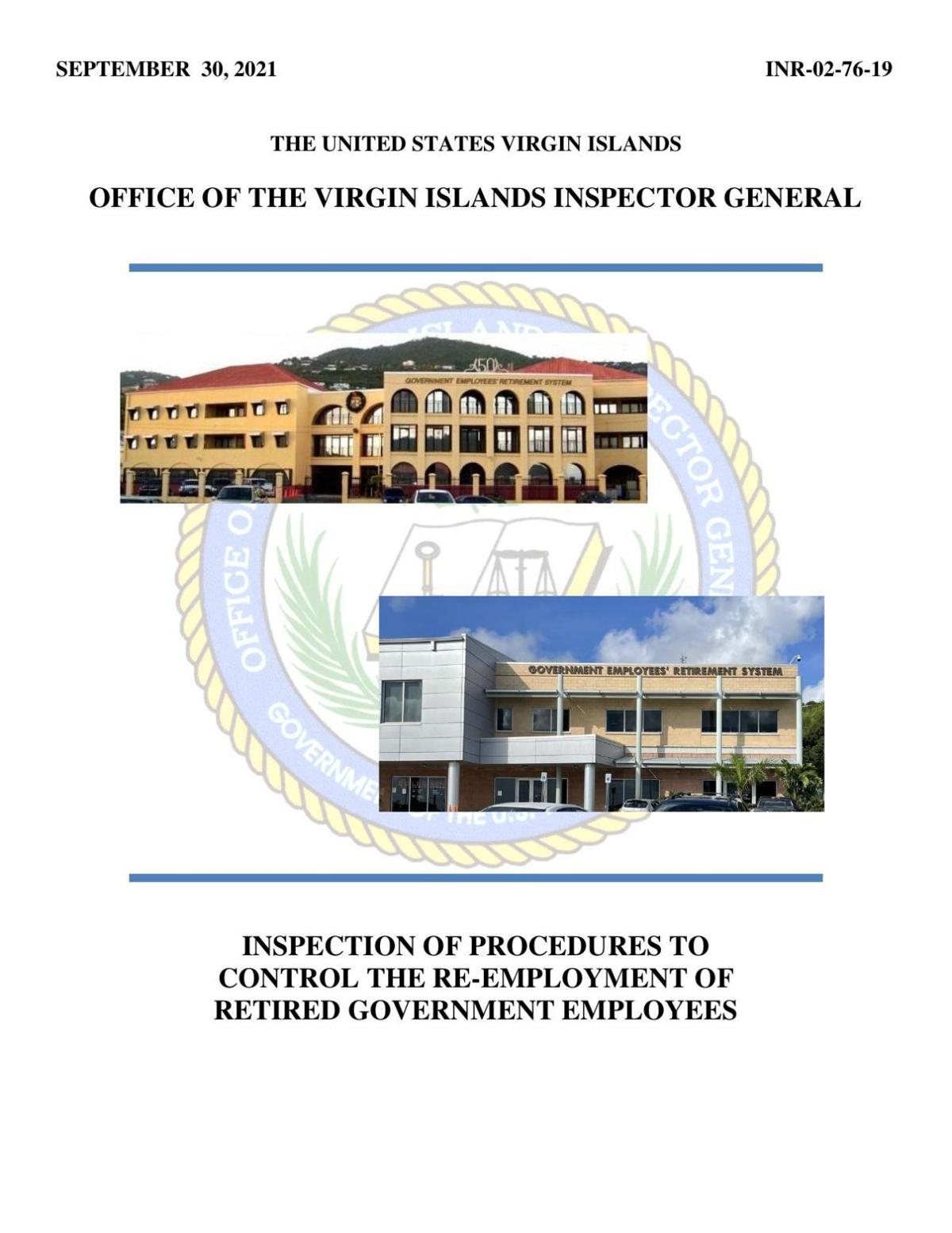 Audit on the re-employment of retired government employees