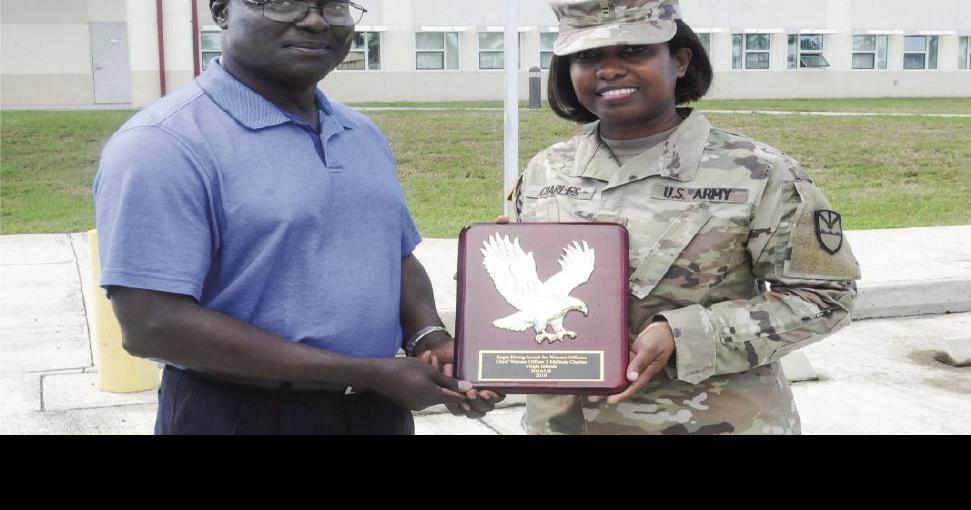 Warrant officer receives Eagle Rising Award Island Life