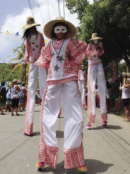 Moko Jumbie camp holds closing performance