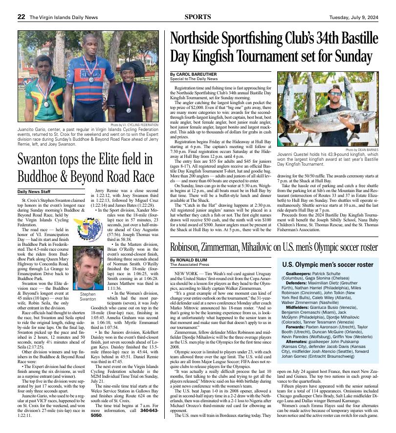 Page A22 | E-Edition | Virginislandsdailynews.com