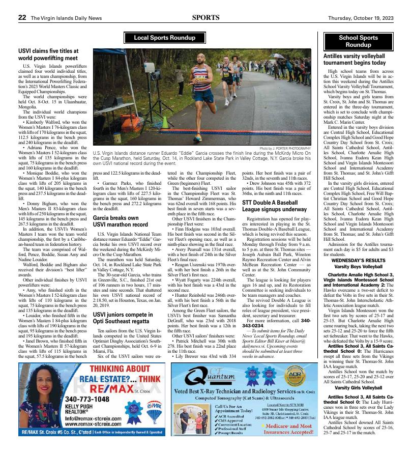 Page A22 | E-Edition | Virginislandsdailynews.com