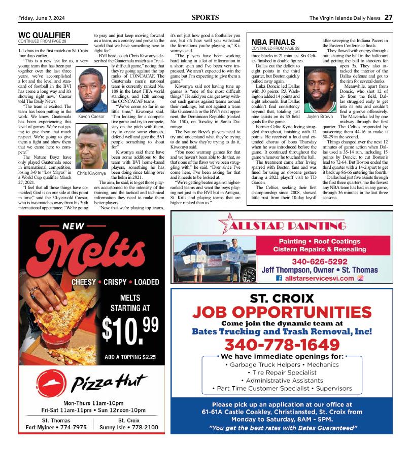 Page A27 | E-Edition | Virginislandsdailynews.com