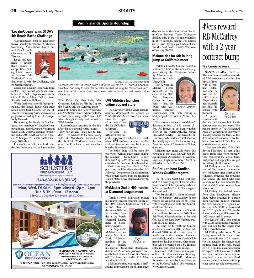 Page A26 | E-Edition | Virginislandsdailynews.com