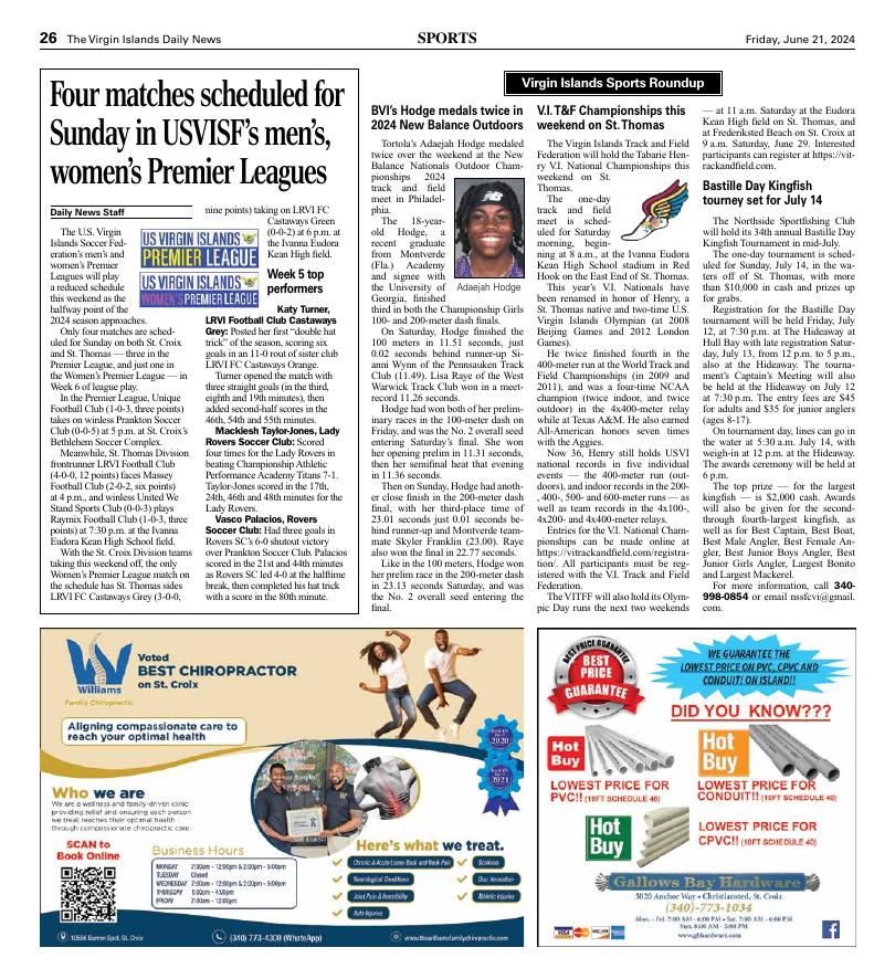 Page A26 | E-Edition | Virginislandsdailynews.com