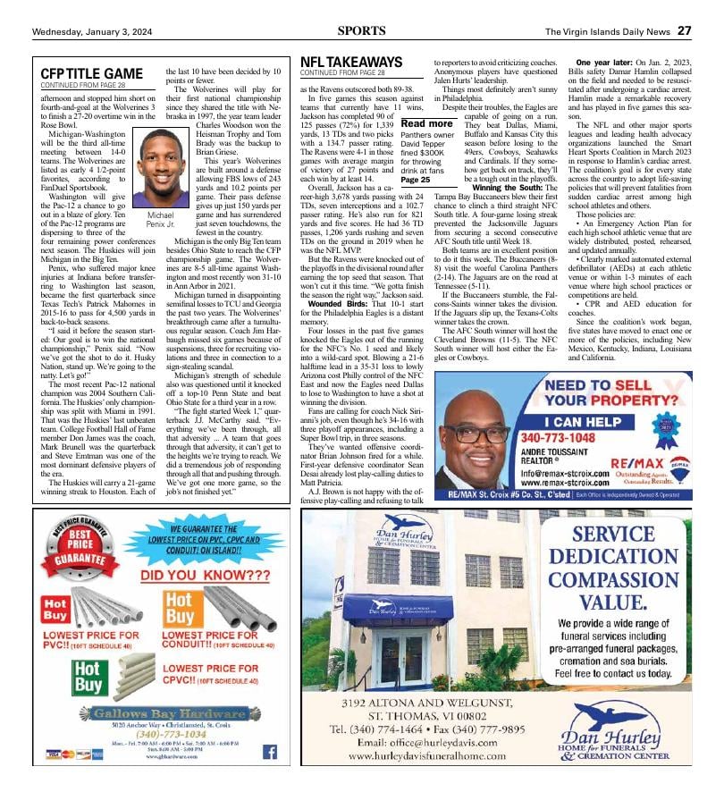 Page A27 | E-Edition | Virginislandsdailynews.com