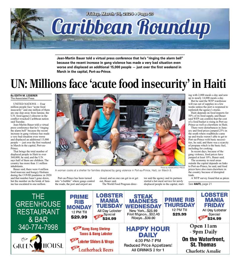 Page A20 | E-Edition | Virginislandsdailynews.com