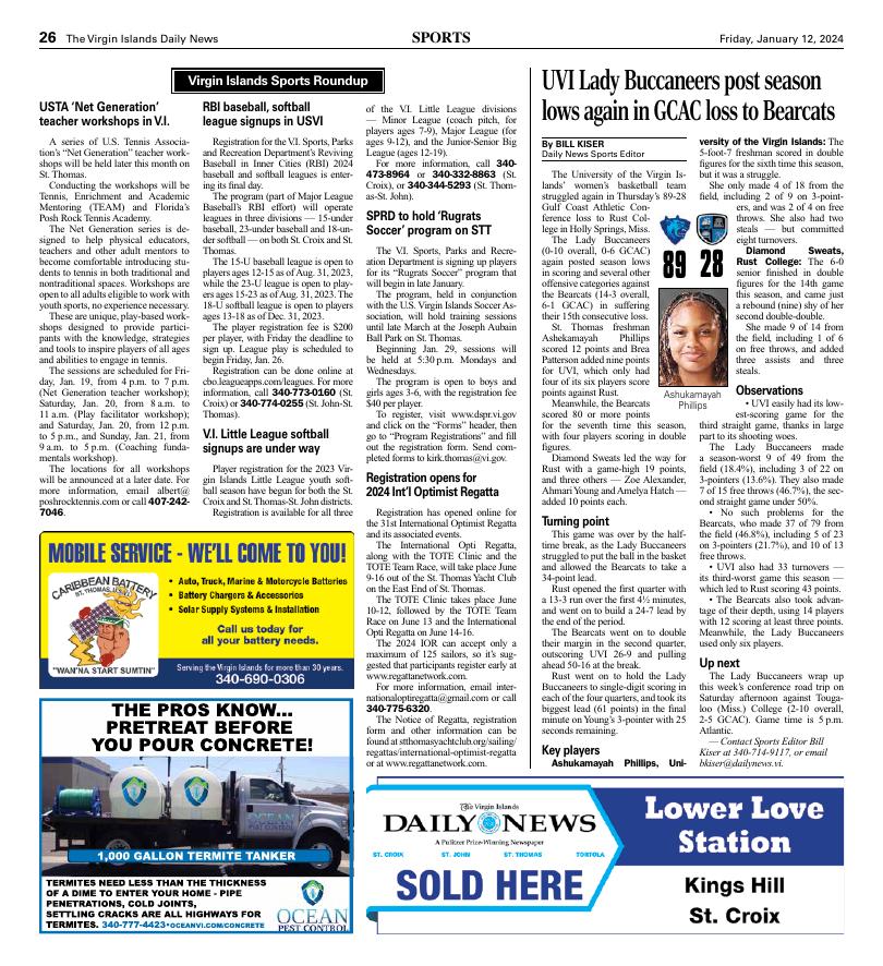 Page A26 | E-Edition | Virginislandsdailynews.com