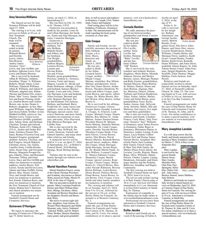 Page A10 | E-Edition | Virginislandsdailynews.com