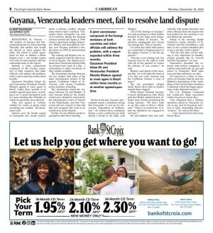 Page A8 | E-Edition | Virginislandsdailynews.com