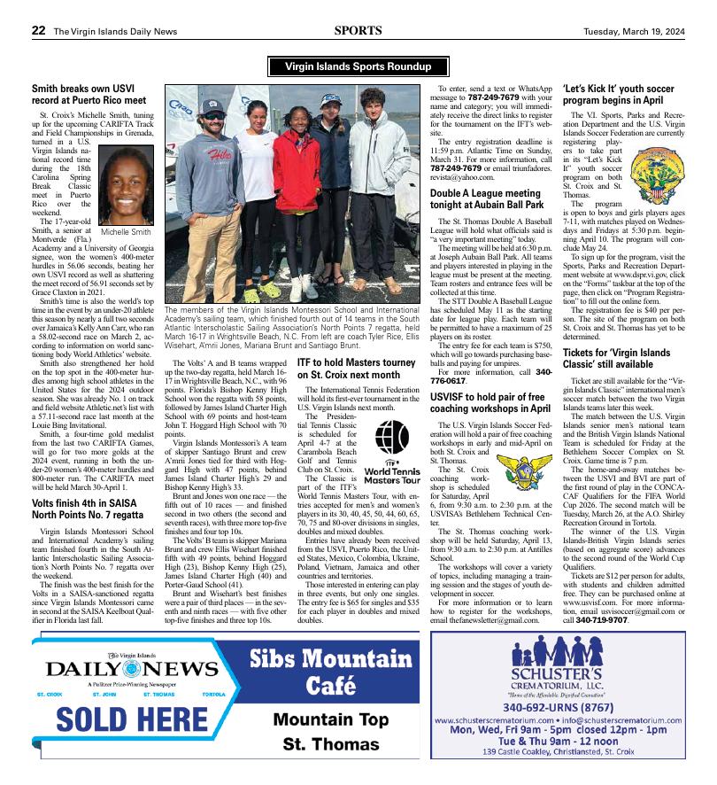 Page A22 | E-Edition | Virginislandsdailynews.com