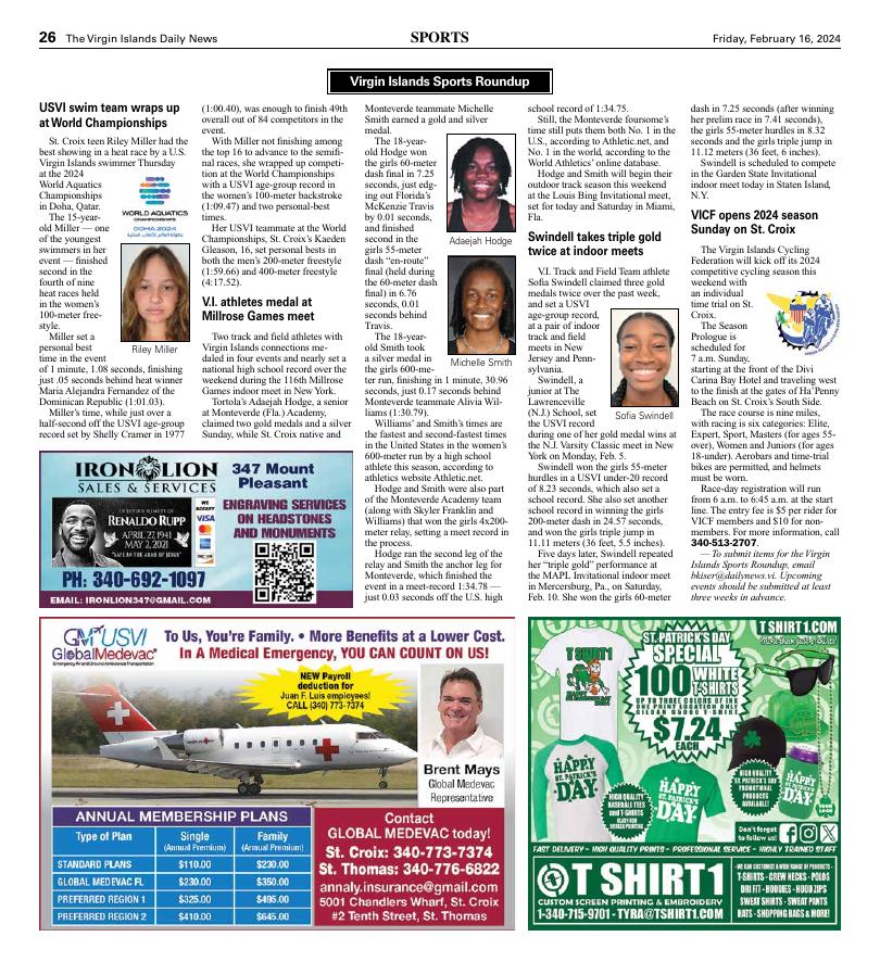 Page A26 | E-Edition | Virginislandsdailynews.com