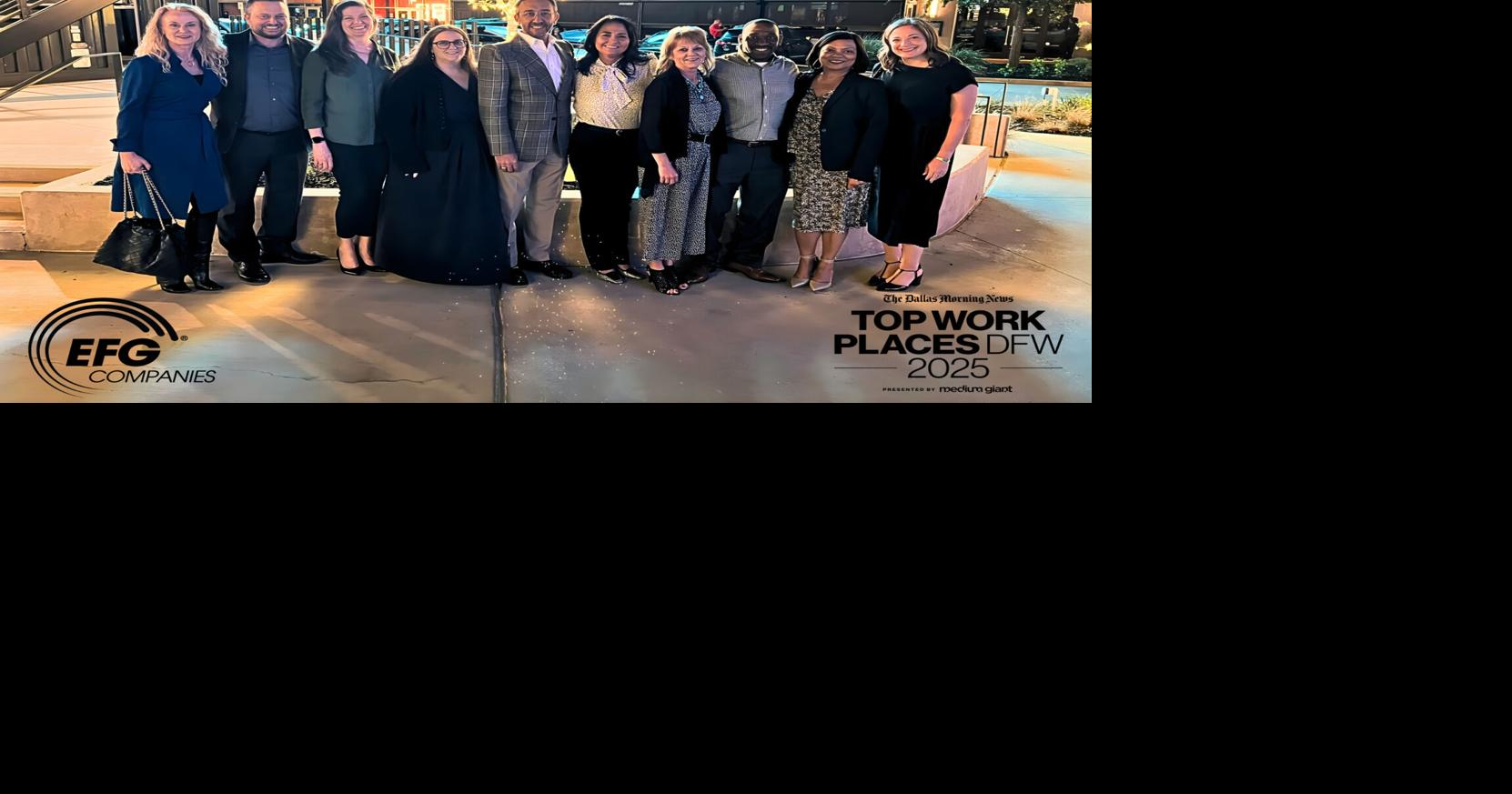 EFG Companies Receives Top Workplaces Award in a Year Marked with the Company’s Record Business Expansion