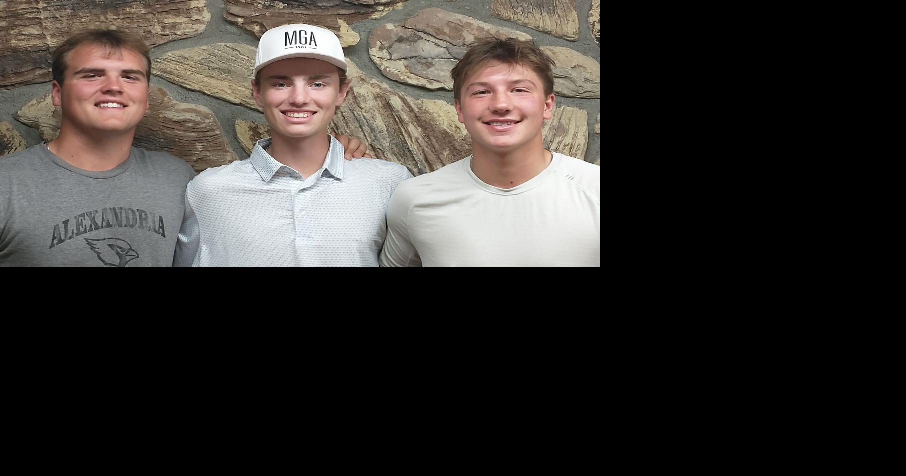 2025-26 Review: Quality Toyota/Cardinal Athlete Profile interview with Alexandria Boys' Golfers Brady Gundberg, Weston Nyberg, and Blake Scholl
