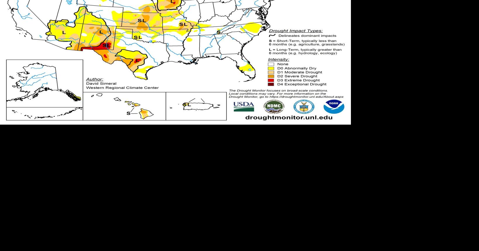 Drought conditions continue to improve, classified as abnormally dry in ...