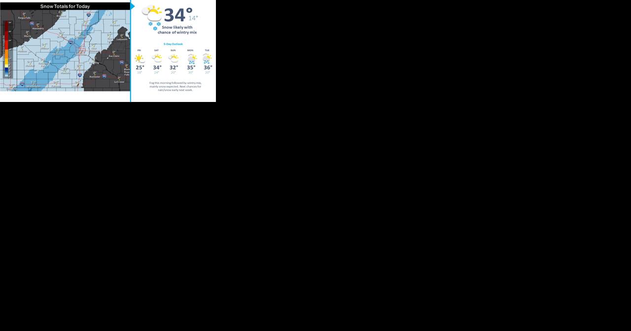 Snow possible Thursday afternoon and evening across the state - Vimarsana News