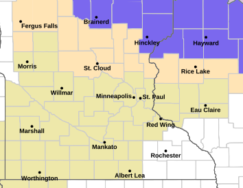 Roads to be slick early today (Monday) across central and west central ...