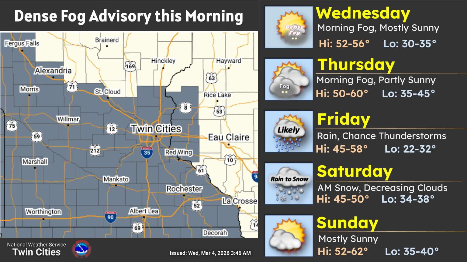 Dense Fog Advisory now in effect through 10 a.m. this morning ...
