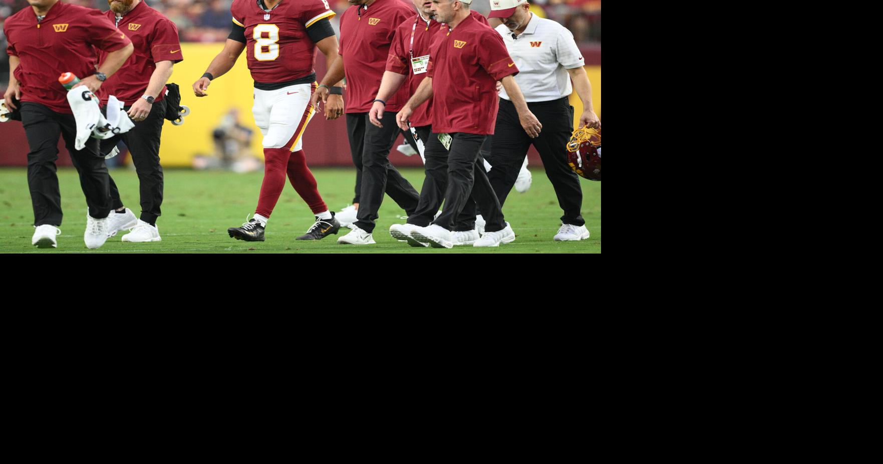Commanders QB Marcus Mariota has a sprained MCL in his right knee, AP source says Washington Commanders backup quarterback Marcus Mariota has a sprained medial collateral ligament in his right knee, a person familiar with the situation tells The Associated Press By ETHAN CADEAUX - Associated Press Aug 16, 2026 25 mins ago